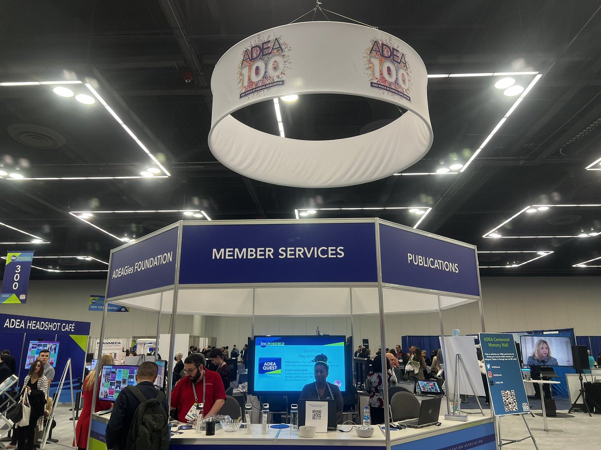 Have questions about <a href="/adeaweb/">ADEA</a> membership benefits? Stop by the ADEA Showcase Booth #301 to learn more!!
#ADEA2023 #ADEA100