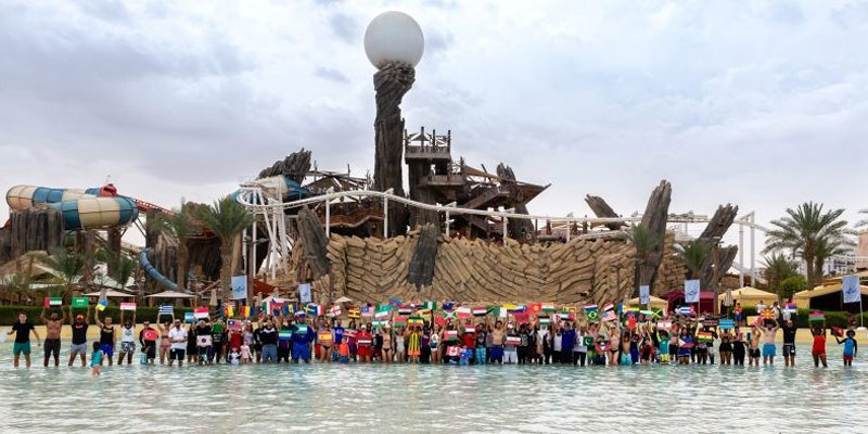 Fact_Bureau's tweet photo. In 2019, people representing 102 different nationalities shared the same swimming pool! 

It set a Guinness World Record. https://t.co/Lv1QtkrF7i