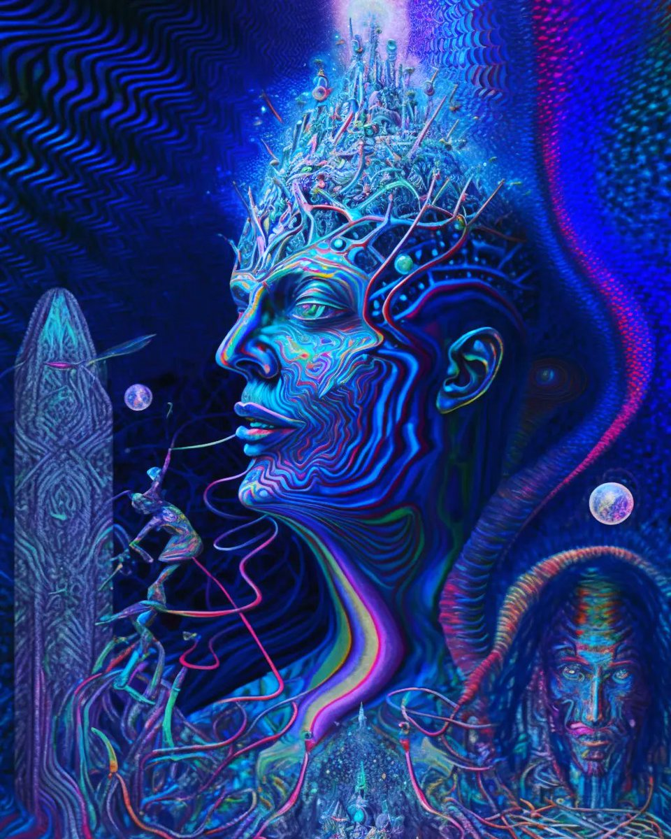 retinafunk's tweet photo. Psychedelic tryptamine visuals
imagined with AI Midjourney
#dmt #psychdelic #midjourney #psychedelicart #synthography #art #explore #imagine #dmtart #memyselfandai #aiart #midjourney #art #dmtart #midjourneyart #aiartcommunity #midtrip #retinafunk https://t.co/TDyzjjUH2C