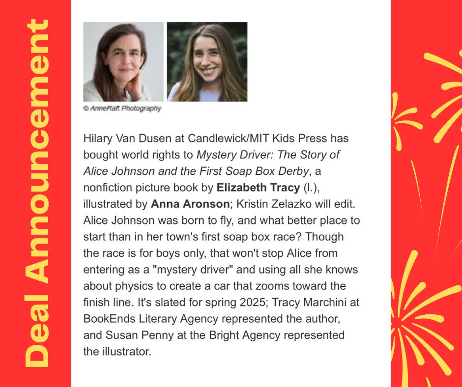 I'm thrilled to announce my debut picture book, MYSTERY DRIVER, will be published by @mitkidspress / @candlewick. Anna Aronson (@annaaronsondraws Instagram) will illustrate. I couldn't be more delighted! #womeninstem  #picturebook  #kidsbooks #mysterydriver #nonfiction