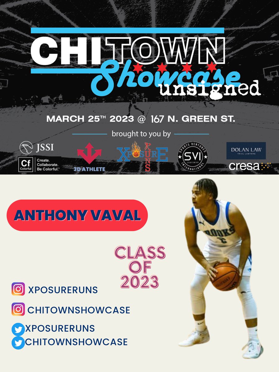 Next invite for the Unsigned Senior Showcase Combine comes from Gwendolyn Brooks HS. 

A 1200pt scorer‼️

Welcome Anthony Vaval <a href="/VavalAnthony/">Anthony Vaval</a>

What Should Coaches know: "I'm a hard worker &amp; student of game. I soak up info 2 be best I can be, always trying 2 learn something new"