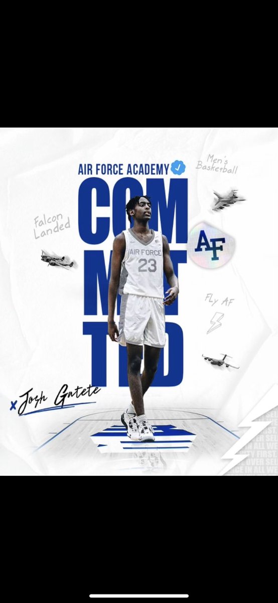I’m very blessed and excited to announce my commitment to the United States Air Force Academy <a href="/AF_MBB/">Air Force Men's Basketball</a>! Thank you to Coach Scott and the rest of the coaching staff for the amazing opportunity!