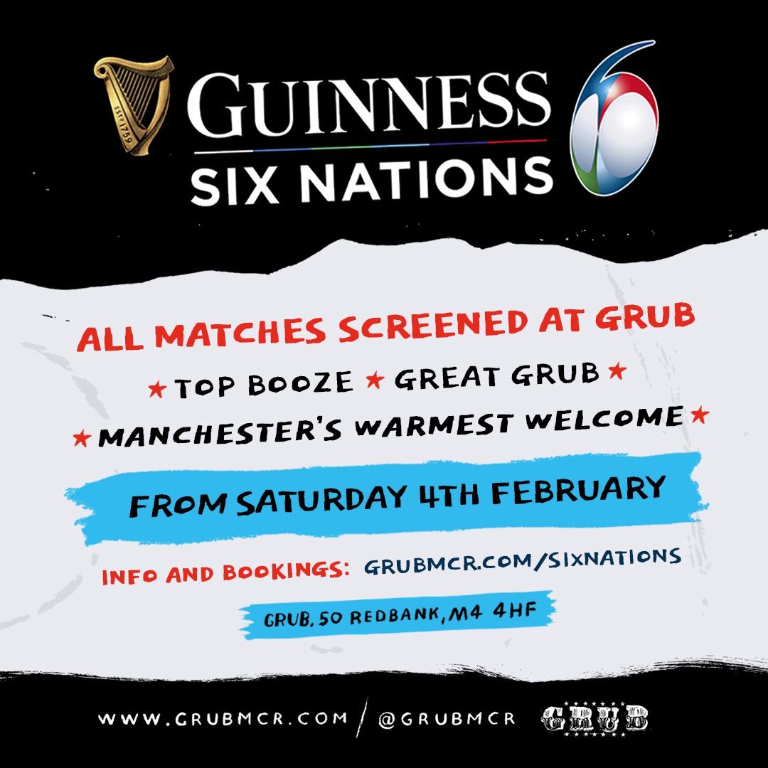 🥡FRIDAY &amp; SATURDAY - GRUB FOOD FAIR🥡
Food:🍕#IglooPizza
🇹🇷#JeydasTurkishKitchen
🌮#NinasTacoTruck
🧁#MarysCakeryMakery
Events: <a href="/Sailors_Home/">Sailor’s Home Irish Whiskey</a> St Patrick’s Day Tasting and <a href="/CPXMCR/">CULTPLEX</a> Goodfellas screening on Friday 
Bottomless Brunch and Six Nations finals on Saturday