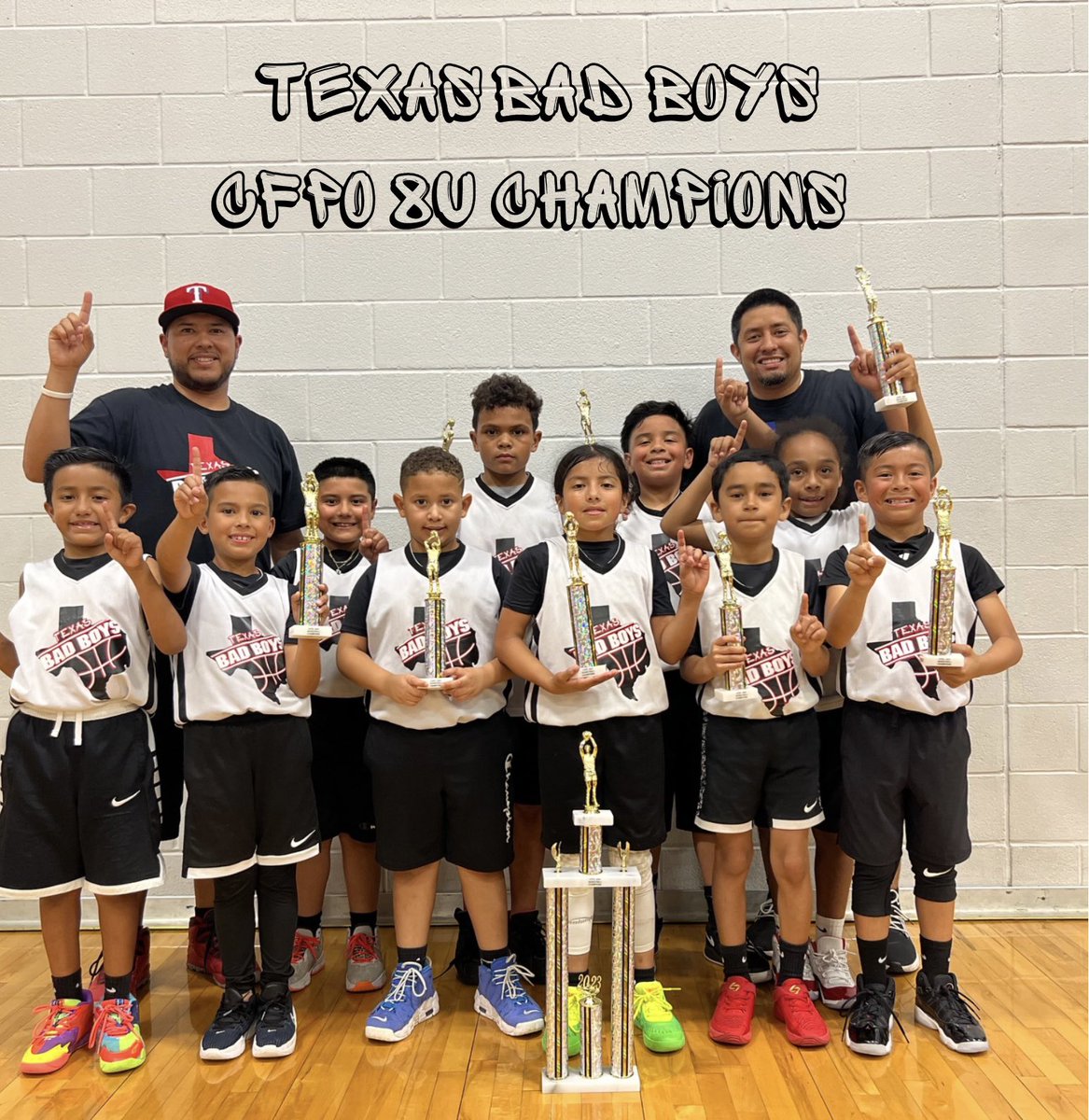 TexasBadBoys1's tweet photo. Our youngin’s put in work this year in the CFPO league. All teams played up 1 division and two teams took first place and one team took 2nd. Proud of our young hoopers. Our future is bright! #TBB #BadBoyMentality #TheTakeOver https://t.co/FDo230jUl7