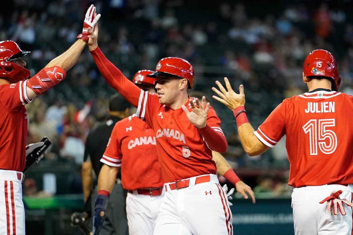 timandfriends's tweet photo. Canada mercies Great Britain 18-8 after 7 innings making #WorldBaseballClassic history:

⚾️ Most combined runs (26) in a single WBC game
⚾️ T-Most runs scored by a team (18) 🇨🇦 in a WBC game https://t.co/yN4UXzQsfP