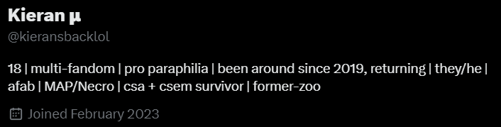 foobafterdark's tweet photo. By the way, pedophiles have been describing themselves this way now. 'Pro-para', 'Paraphile', etc. some pride themselves on being 'anti-c' i.e. not hurting children (but still being on websites around children and indulging in pedophilic fantasies). Watch for this language. https://t.co/rnTpJDyp4j