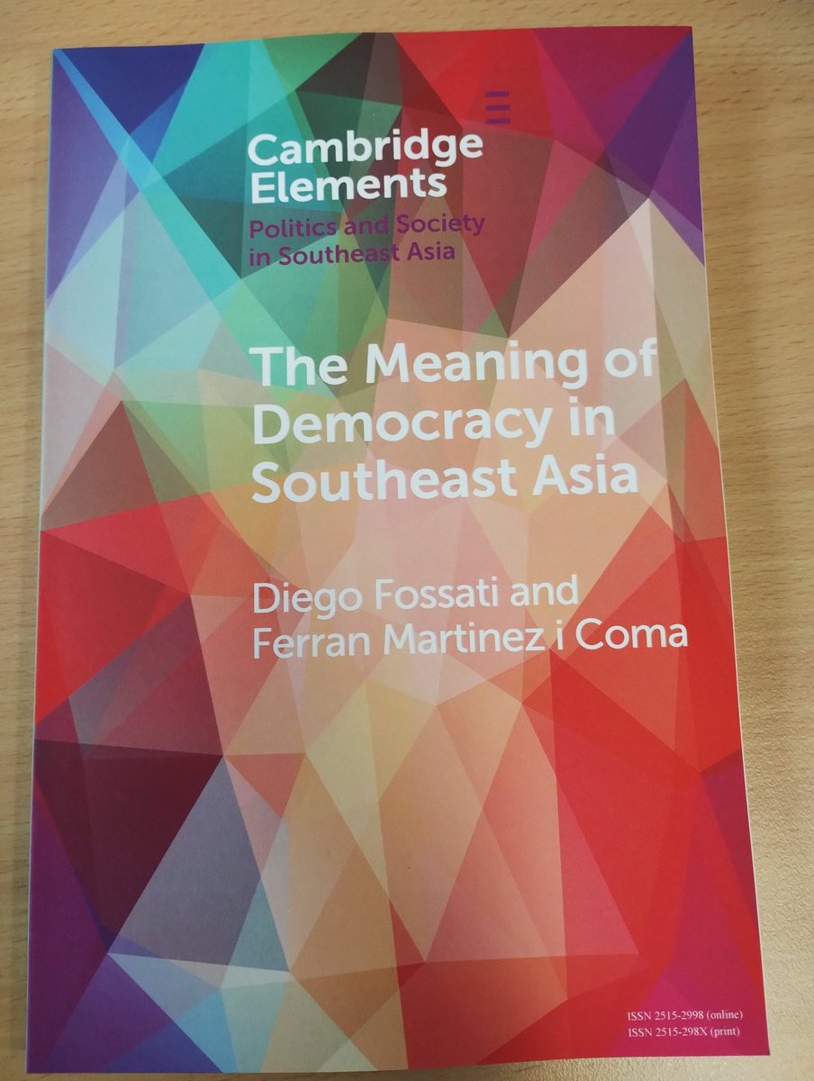 Luis Cabrera (@cabreraasap) on Twitter photo Was just handed my copy of this beautiful new entry in the Elements SE Asia series, by star Griffith colleague <a href="/fmartinezicoma/">Ferran Martinez</a> and equally starry former colleague Diego Fossati. Looks like genuinely essential reading. <a href="/Griffith_SGIR/">SGIR</a> <a href="/Griffith_CGPP/">Griffith_CGPP</a> Was just handed my copy of this beautiful new entry in the Elements SE Asia series, by star Griffith colleague <a href="/fmartinezicoma/">Ferran Martinez</a> and equally starry former colleague Diego Fossati. Looks like genuinely essential reading. <a href="/Griffith_SGIR/">SGIR</a> <a href="/Griffith_CGPP/">Griffith_CGPP</a>