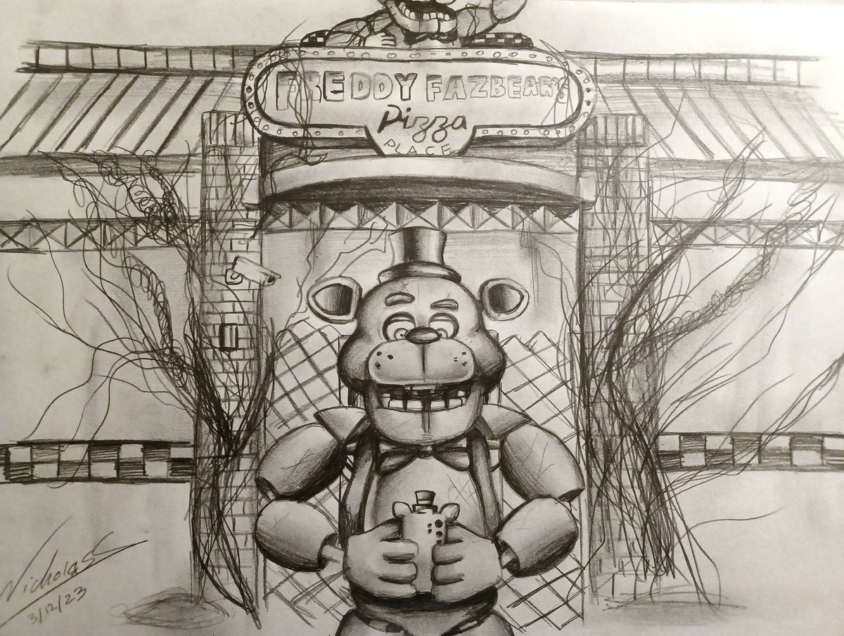 NickSArtist587's tweet photo. Hey there Freddy Fazbear here! I a#*m at the pizzeria%*a posing for the bros. I hope I don't get caught... 🤟🐻🍕‼️✌️#fnaf #fnaffanart #freddyfazbear #ThePoseBros 
@StokerAce https://t.co/tZY4nmmBLV