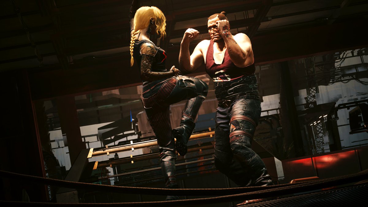 BarkLogistic's tweet photo. Two gonks walk into an abandoned mall...π
#Cyberpunk2077PhotoMode #Cyberpunk2077 #cyberlit #otisphotomodetools #cyberpunkscreenshots #VirtualPhotography #amm #jackiewelles #v https://t.co/GcF31VmrWO
