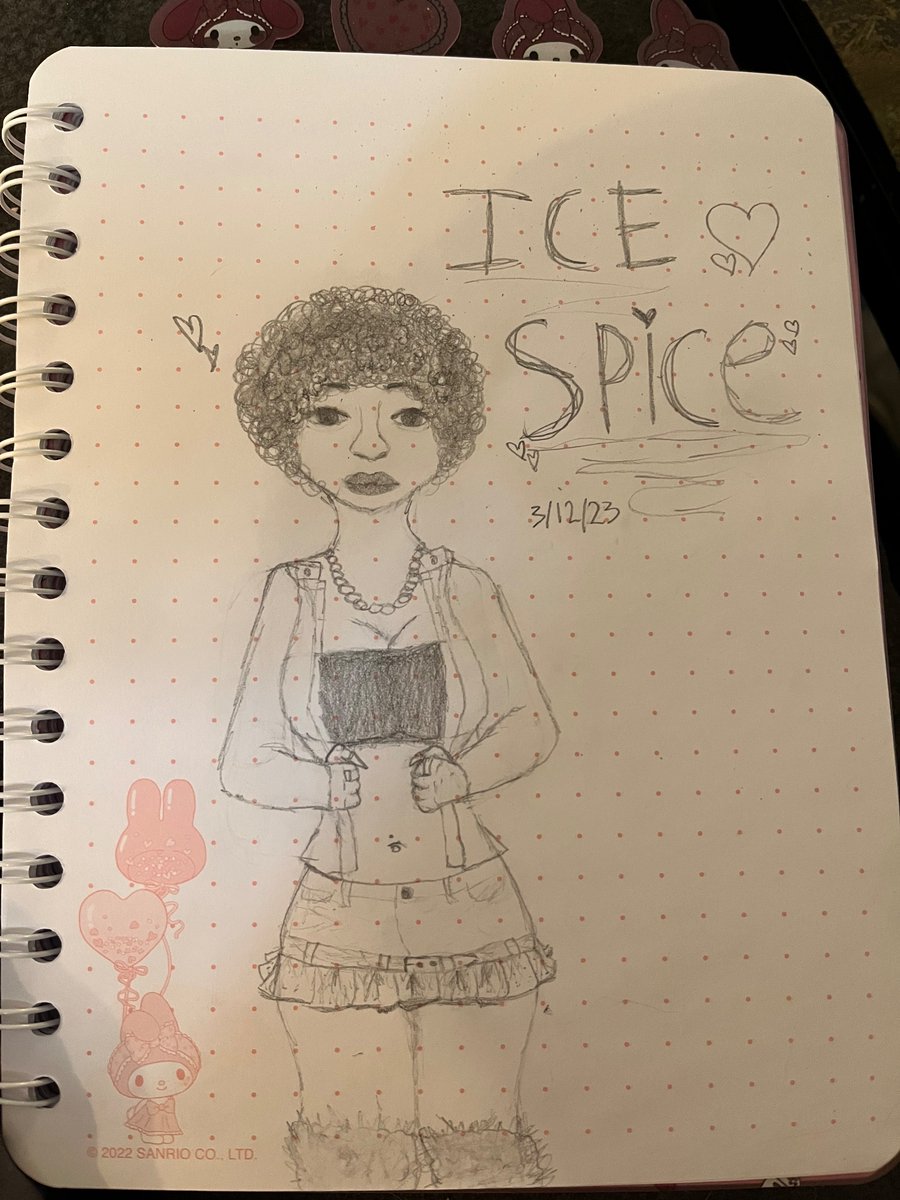 zombiipawzz's tweet photo. ICE SPICE FANART AGAIN
#icespice #inhamood #boysaliar #boysaliarpt2 #rapper #fanart #art #artist #youngartist #icespicefanart #icespiceart #draw #drawing #notebook #icespicefan #munch #munchies https://t.co/CmVM1D7Q85