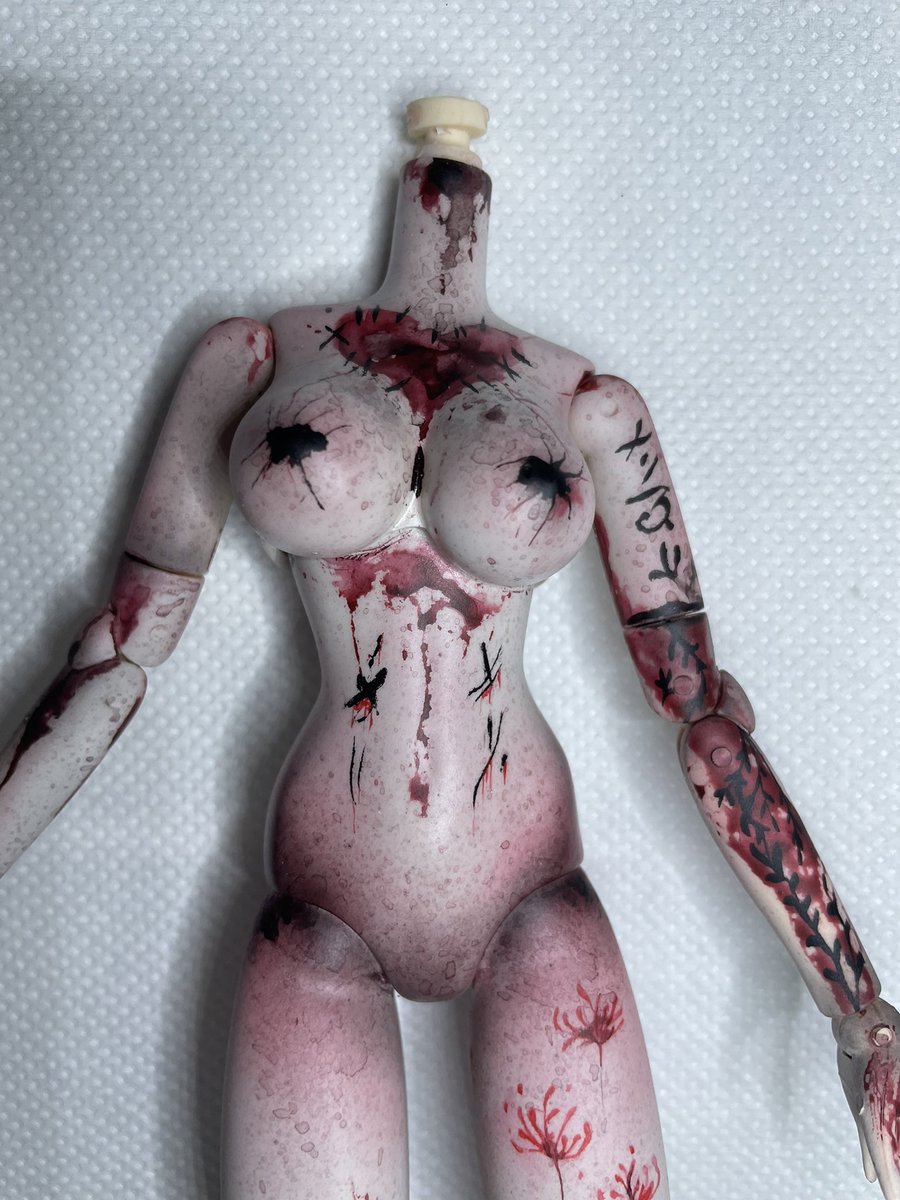 nenndolls's tweet photo. Work on a #obitsu body �� #pullip #obitsubody #makeup #arr https://t.co/VXZRj8BRoF