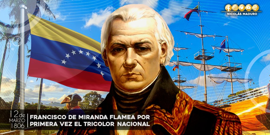 Hoy se cumplen 217 años desde que nuestro tricolor flameó por primera vez en aguas caribeñas a bordo del “Leander”. Francisco de Miranda juró ser fiel al pueblo y a sus deseos de libertad, un juramento vive en las y los patriotas que luchamos por la Independencia absoluta.