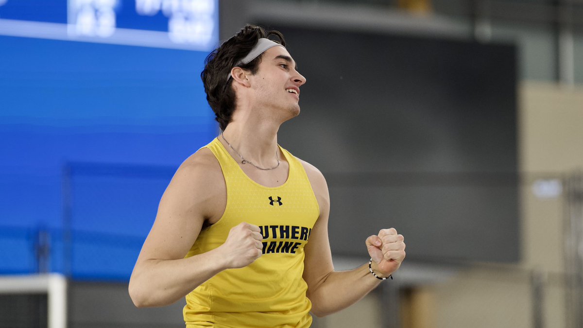 DaveEidWGME's tweet photo. Congratulations to USM Track Star Ben Drummey on winning his second straight NCAA D-3 National Championship in the pole vault! @usmhuskies https://t.co/WvbxRgyn1v