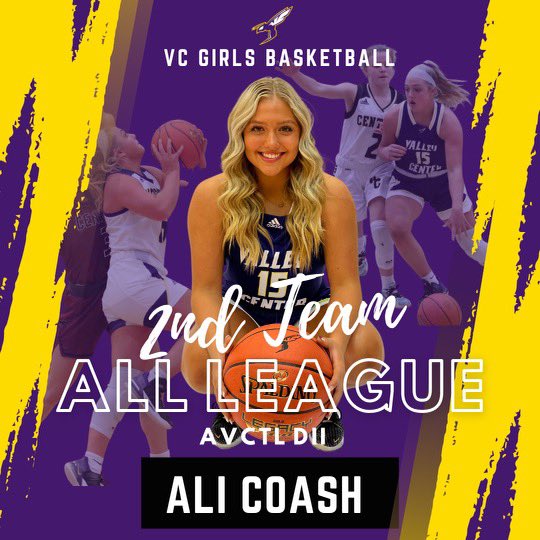 VCHSgirlsbball's tweet photo. Congratulations to @ali_coash for earning All-League 2nd Team in AVCTL-II. #GOALS https://t.co/8utoPKpjkf