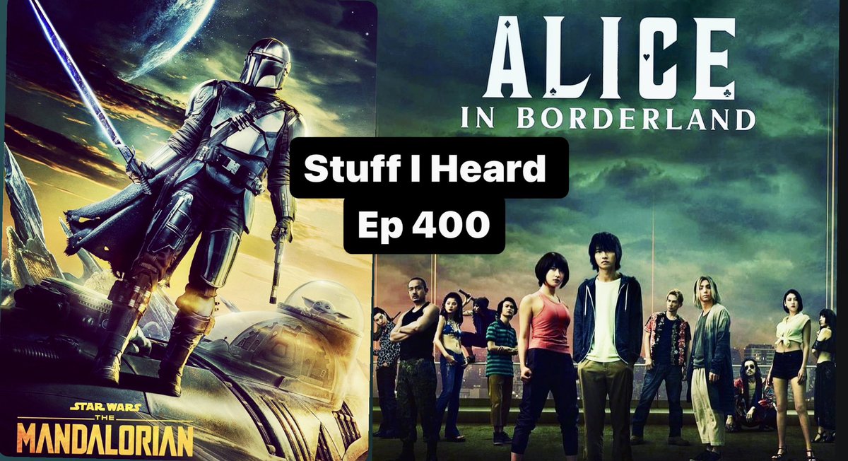 PodcastStuff's tweet photo. Episode 400 of the Stuff I Heard #podcast is up at https://t.co/FjdDwAgDxn or wherever you find your content. Deloris O'Berry Peek joins me to discuss 5 years of podcasting, #itchyboots #mattsoffroadrecovery #mandalorian #AliceInBoarderLand @netflix @disney @disneyplus https://t.co/mcjPcwkIij