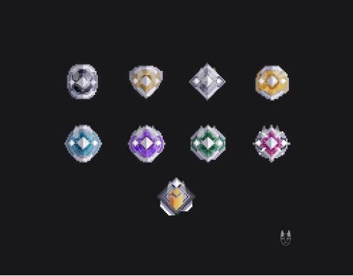 ✦ 'Valorant Ranks PixelArt Badges' were updated, I managed to increase the resolution of each Badge. Ty very much for the support. •*˚⁺♆⁺˚*• 

ko-fi.com/s/3fb488bbec