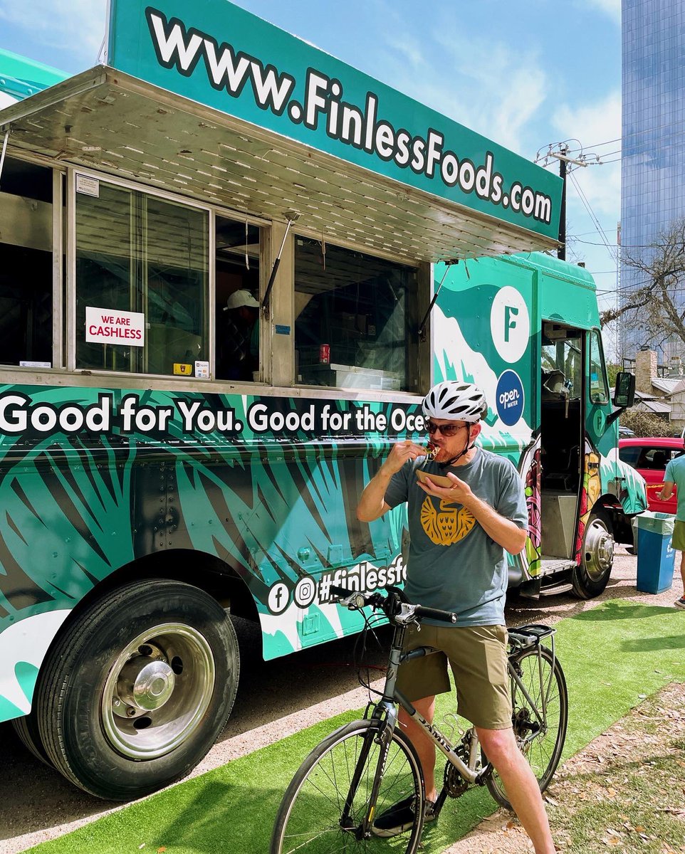 Alright Austin, this is your last chance to stop by the Finless Foods truck for some free plant-based tuna!

We’re back in our spot on 4th and Red River tonight from 6-9pm. Stop by for one final night of Finless fun! Can’t wait to see you! 🐟🚚