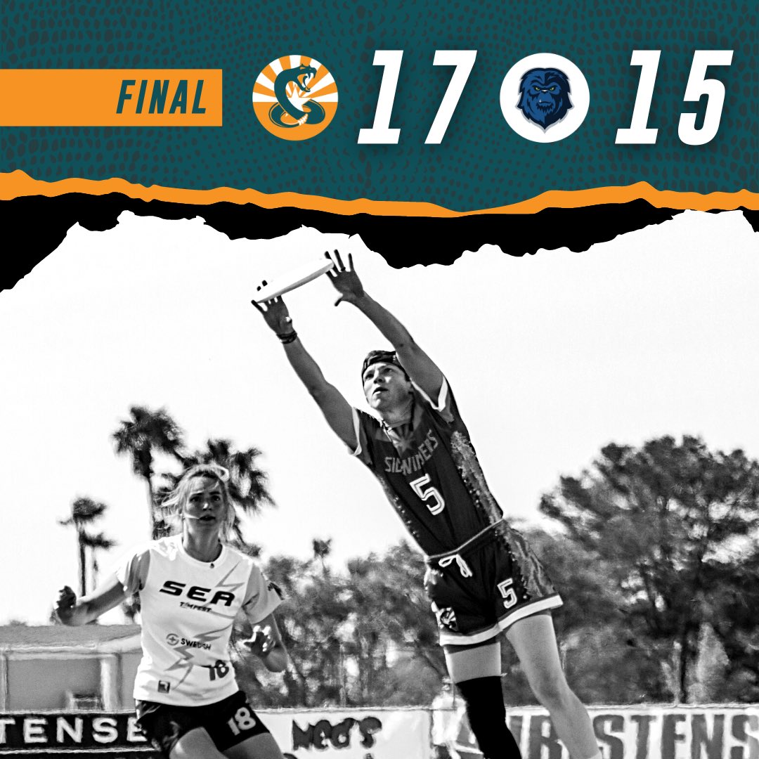 Arizona Sidewinders brought the heat 🔥 and torched previously undefeated @wuleague champions <a href="/Seattle_Tempest/">Seattle Tempest</a> 17-15 in the final game of Sidewinders Showdown! 

If you thought our play was hot this weekend, wait…

We’re just getting started. 😈🏜️

📸: <a href="/DilCrip/">Dillon Crippen</a>