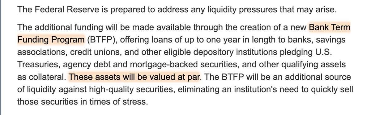 So the Fed will be bringing onto its balance sheet some of the mark-to-market losses from the banking sector? The Fed already is bearing a significant amount of mark-to-market losses--and actual net income loss--on its own treasury holdings and this will add more. The Fed, then,