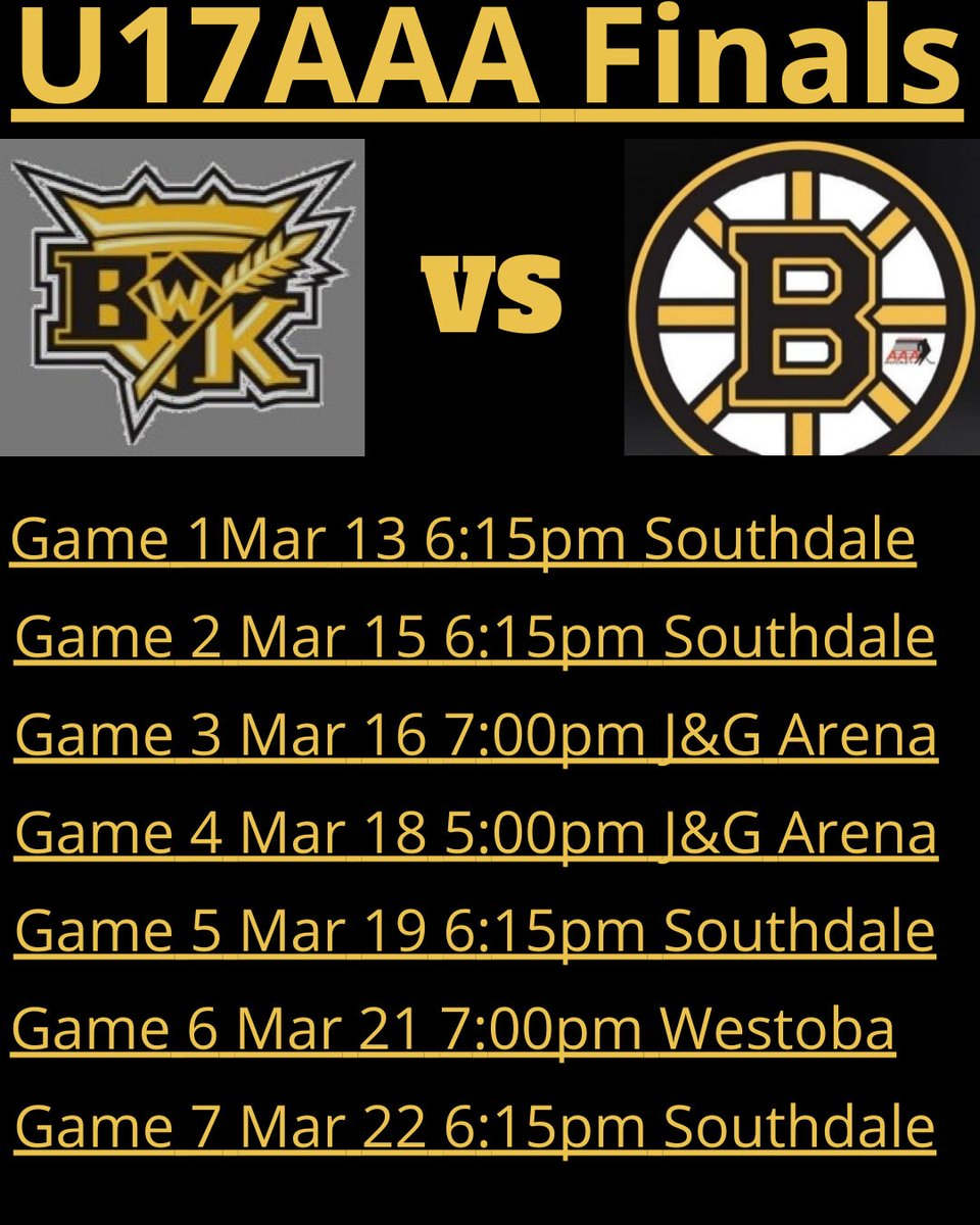 U17AAABWK's tweet photo. U17AAA finals against the ⁦@U17Bruins⁩ starts Monday in Winnipeg. https://t.co/LxZg63zFgL