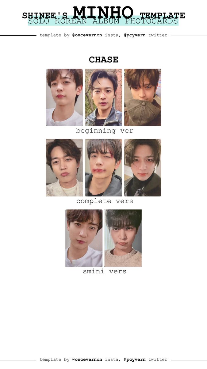 SHINee MINHO album CHASE completever 2種類 Minho Chase Album | eBay