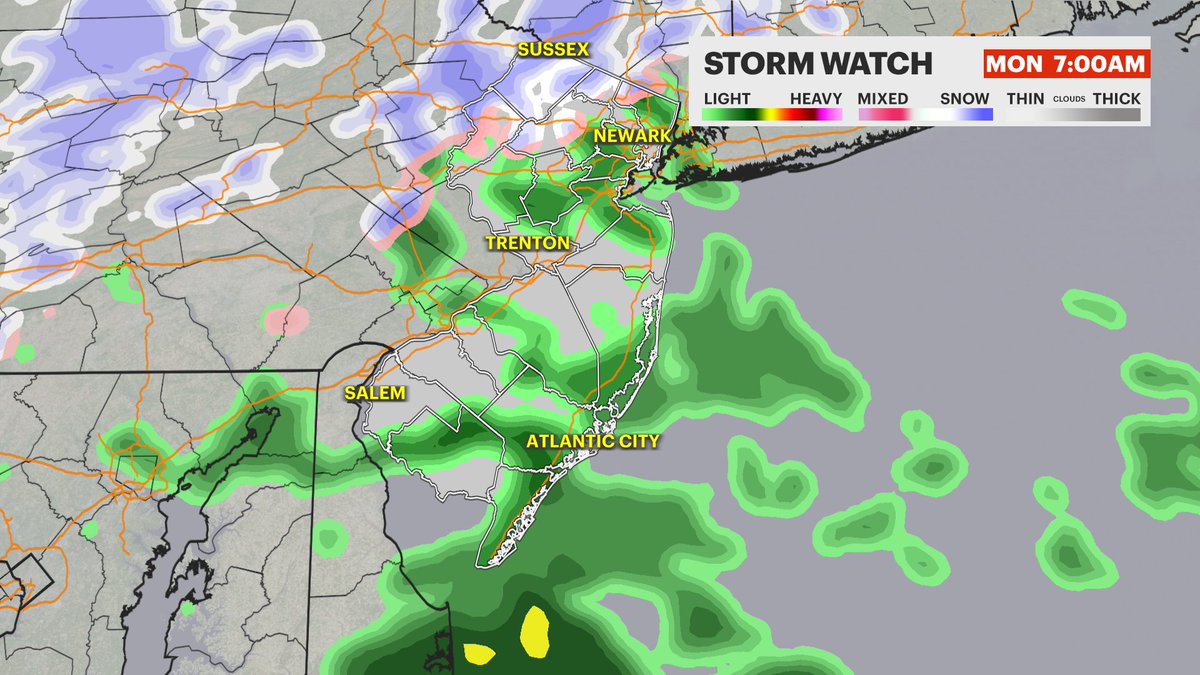 MichelePowersWx's tweet image. ❄️☔️ NJ STORM WATCH ☔️❄️ Wide variety of weather will impact NJ Mon-Tue.  A small area may see significant snow.  Stay with @News12NJ for updates newjersey.news12.com/weather
#njweather #noreaster #njsnow #njrain #wind