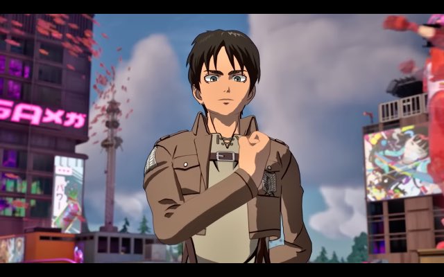 FrankifyGD's tweet image. Eren Yaegar be like I&apos;m free! No you cost 950 Vbucks part of the battle pass