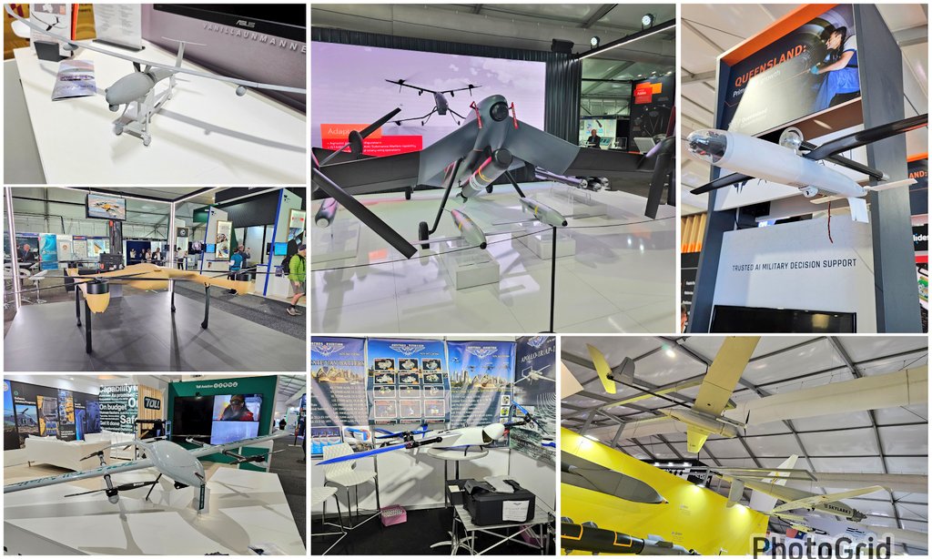 keirinjoyce's tweet photo. #Drones-a-go-go!
What a great couple of days at @AvalonAIA. So many #uncrewed Sovereign Industrial Capability options to contribute (at relatively low cost) to #ShapeDeterRespond!
@AAUS_Live https://t.co/s2YP9IL71L