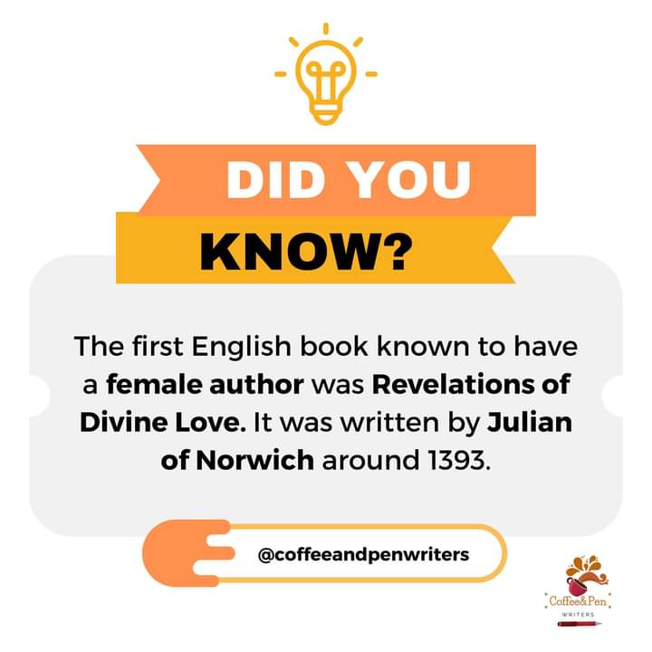 CoffeePenWrite1's tweet photo. Today we celebrate Julian of Norwich, the first female writer to publish a book in English literature. ✨✊ 

May her words continue to inspire and empower women around the world. 💜

#InternationalWomensMonth #IWM2023 #WomenEmpowerment #WomenInLiterature https://t.co/vSKY9HyZdg