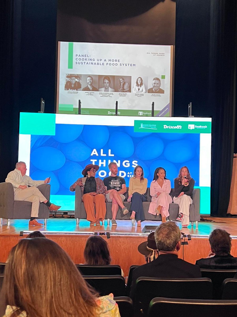 DanaVettel's tweet photo. Thank you for having me at #AllThingsFood, @foodtank - @ifad is solutions-oriented; sustainable food systems start with rural communities and investing in ending both hunger &amp; poverty. 

$1 investment in resilience saves at least $10 in emergency aid

#SXSW #InvestInRuralPeople https://t.co/d7YbQSsuPD
