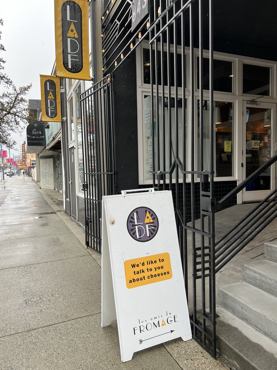 Our grey & rainy #Vancouver day is brightened by stops @LADFcheese & #HypeChocolate Co. 🧀🍫😋 @StrathconaBIA