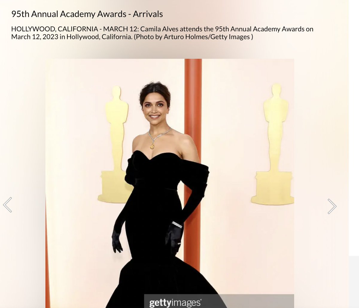 saloni_g's tweet photo. hi, @GettyImages. this is Deepika Padukone and not Camila Alves! #Oscars 

big sigh. https://t.co/HDBmrPcRAK
