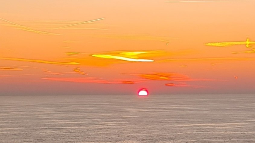 Somewhere in the North Sea.  Eighth of February