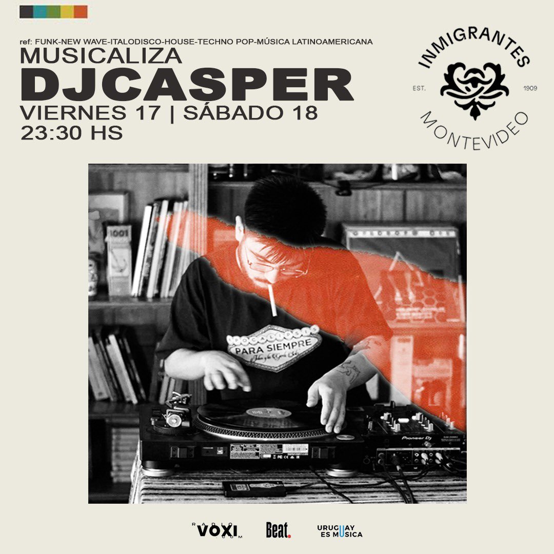 hagoplaylist's tweet photo. holi, vengo para dejar esto x acá. 

Viernes y sábado musicalizo inmigrantes. 🛸✨🕺👻 https://t.co/VNbCxrb8ld