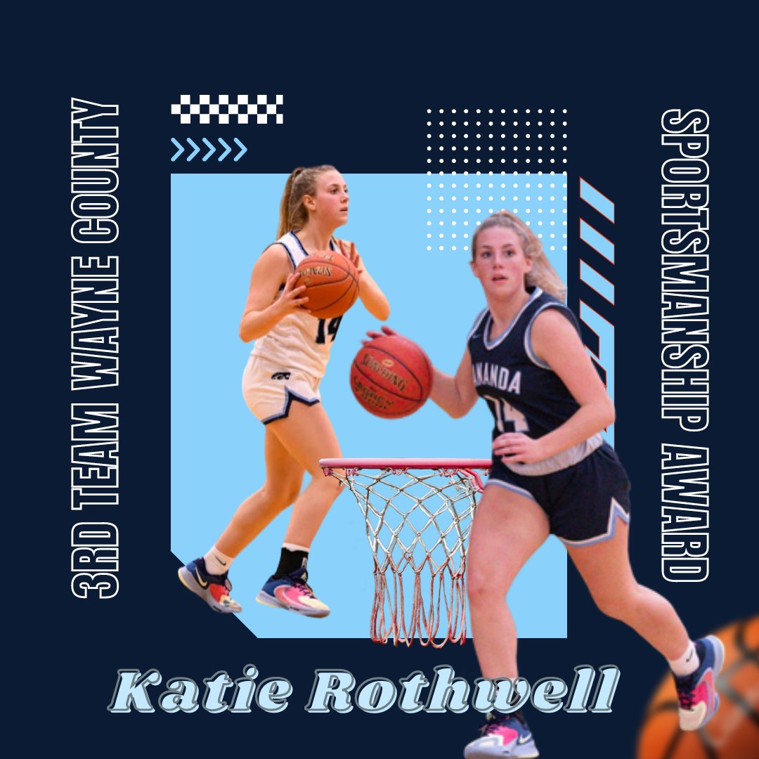 Congratulations to Katie Rothwell for being named 3rd team All County and receiving  the 2023 sportsmanship award. <a href="/WeAreGananda/">Gananda Schools</a> <a href="/GHSAthletics1/">GanandaBluePanthers</a> <a href="/PrimetimeBall_/">Primetime585⭕️</a>