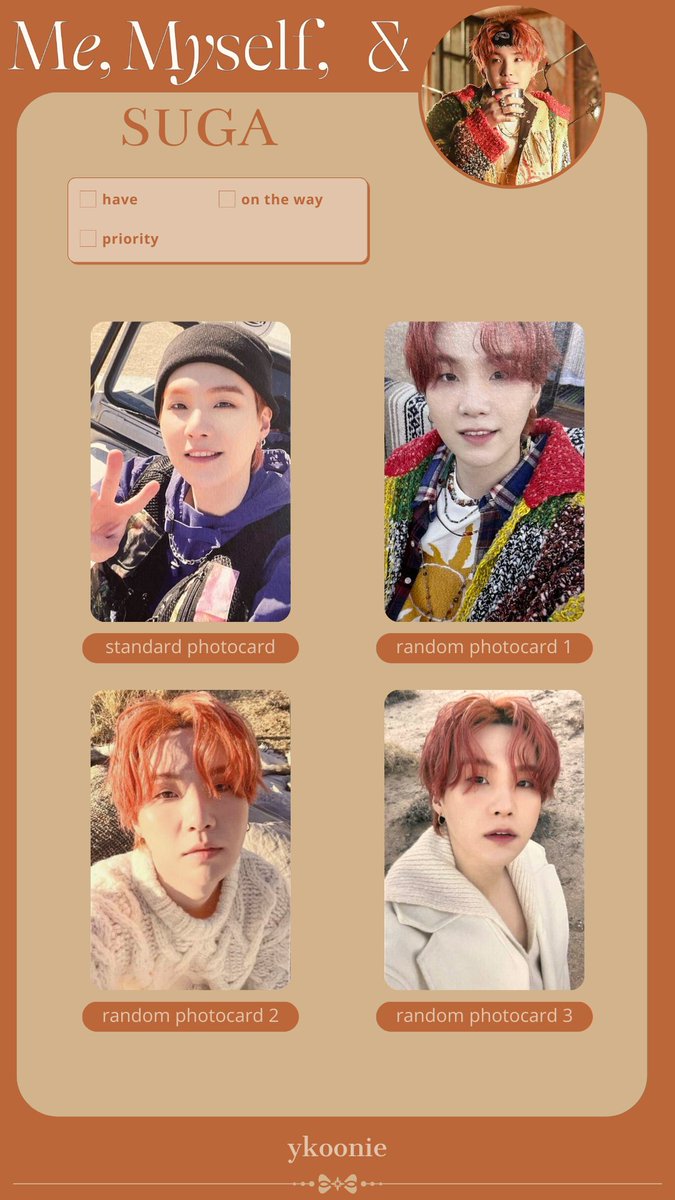 ykoonie's tweet photo. 「me, myself &amp; suga photobook template」

🐰 please don't crop my @

🔗hd: https://t.co/INUEKyjIK2

«bts myg min yoongi agust d 민윤기
슈가 wishlist photocard pc pb 방탄소년단 photo-folio» https://t.co/L5cedchsKJ