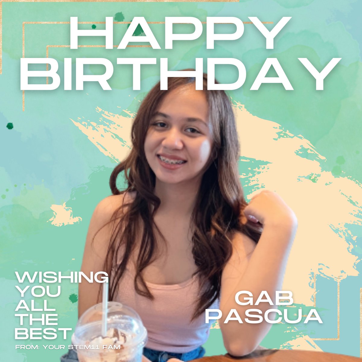 stemonze's tweet image. HAPPY GAB DAY!!!

May your birthday be full of magical and special moments to remember. Always, look forward to the future with positivity and hope but also hold onto the pleasant memories of the cool and beautiful times. Have a great day ahead!

-12STEM11 FAM