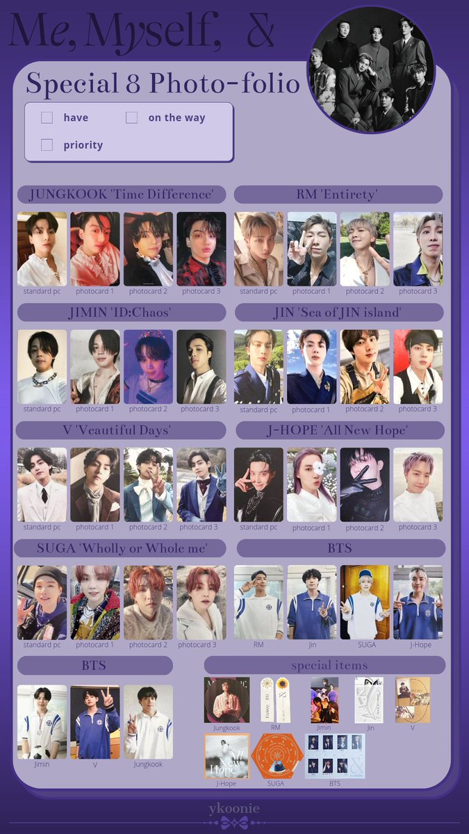 ykoonie's tweet photo. 「me, myself &amp; photobook template」

🐰 please don't crop my @

🔗hd: https://t.co/bBcCCCRf7o

✅ COMPLETED

«bts ot7 namjoon rm seokjin jin jungkook jk jimin taehyung v hoseok j-hope yoongi suga agust d wishlist photocard pc pb group 방탄소년단 photo-folio» https://t.co/Ut8CdQuukq