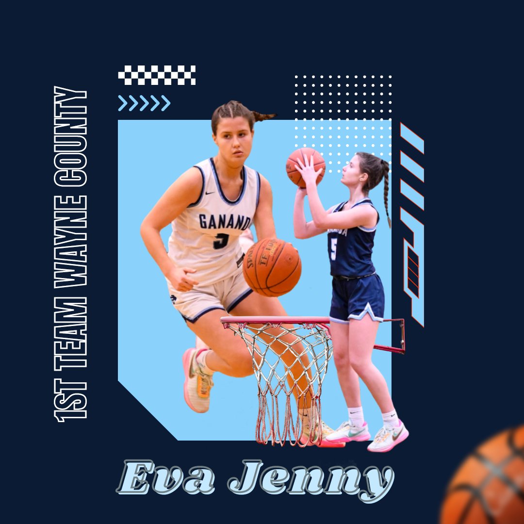 Congratulations to Eva Jenny for being named 1st team All County. <a href="/WeAreGananda/">Gananda Schools</a> <a href="/GHSAthletics1/">GanandaBluePanthers</a> <a href="/PrimetimeBall_/">Primetime585⭕️</a>