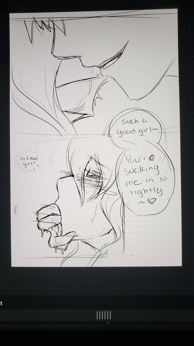 Dothacker16's tweet photo. Cause we all want to be called a good girl. Draft from a comic I'm working on #nsfw_art #nsfw #dndnsfw #DnD #DnDcharacter #monsterfucker #WIP #OC #ocartwork #dndart https://t.co/KsUW4mp9p8