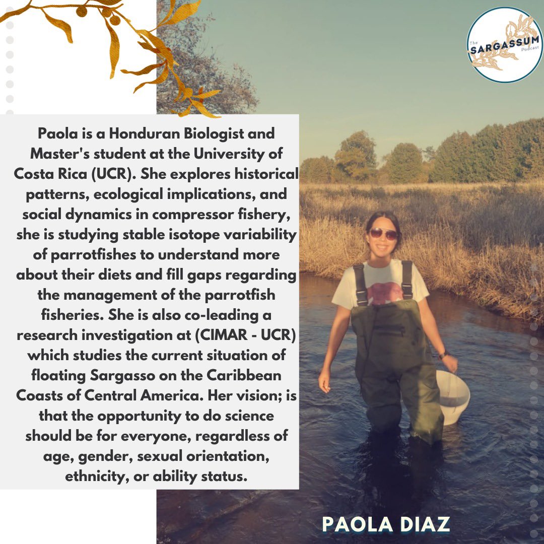 SargassumP's tweet photo. 🌸Happy International Women's Day! 🌸

👉 Today, we have Paola Diaz, one of our Sargassum Podcast's hosts and Spanish Interviewer!

Thank you for all that you do, Paola Diaz!

#InternationalWomensDay2023 #SargassumPodcast #Podcast #Sargassum #WomensDay2023 #womeninstem https://t.co/1r127CmrVh