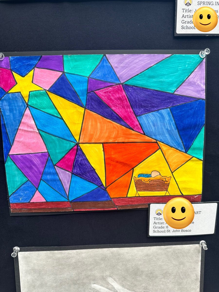 MrsAPereira's tweet photo. Today was @EdmCathSchools Spring into Art show and I was so proud to have one of my very talented @StJohnBoscoYEG students showcase her art work. #ecsdfaithinspires #SIA2023 https://t.co/tWrQXuwmfe