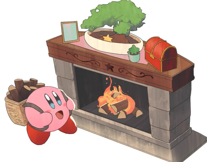 Kirby's fireplace concept WIP 