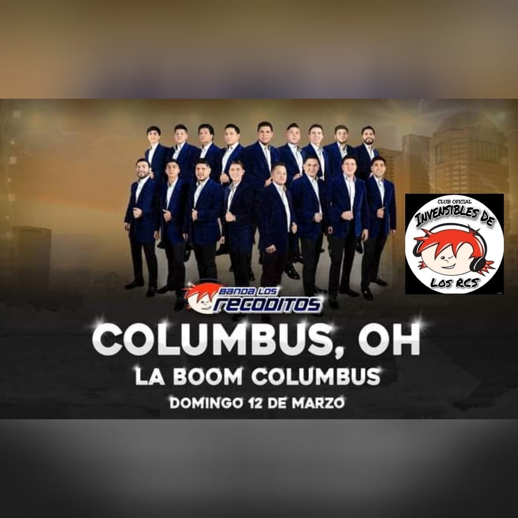 BalderasZaira's tweet photo. Hoy domingo 12 de marzo se presenta @BANDARECODITOSS en COLUMBUS, OH ven a disfrutar todos sus éxitos, no te lo puedes perder💃🎶👏 estaremos presentes 😍

@fuentes_meely
@los_rcs
@ItzelFran18 https://t.co/tOwG4bTBvT