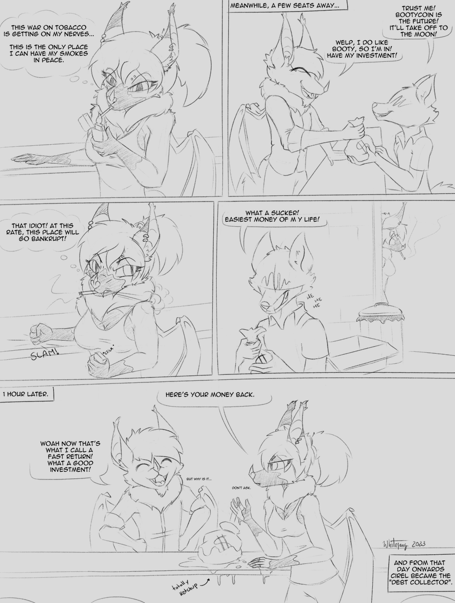 ZackWhitefang's tweet photo. It's #LoreSunday once again! >wO

Picking up from where we left off, we learn #Cirel too had her own personal motives to join the crew and give a helping hand to the owner of her favorite coffee shop. What a helpful gal! 🧡

#furry #furryart #furryartist #digitalart https://t.co/BV3zy3rOxu
