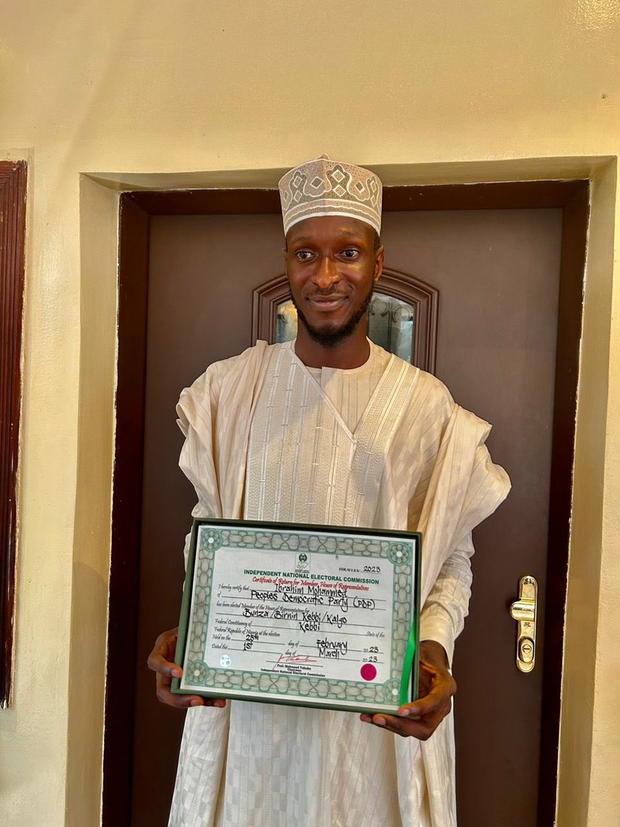 KangiwaSs's tweet photo. @OfficialPDPNig has made history in Kebbi. Ibrahim Bello Muhammad (@IbrahimBelloMo) is twenty seven years old; an elected law maker of House of Representative- representing Birnin Kebbi, Kalgo and Bunza. He's among youth like minds that wants youths, old and young to prosper. https://t.co/L33Snxlmgw