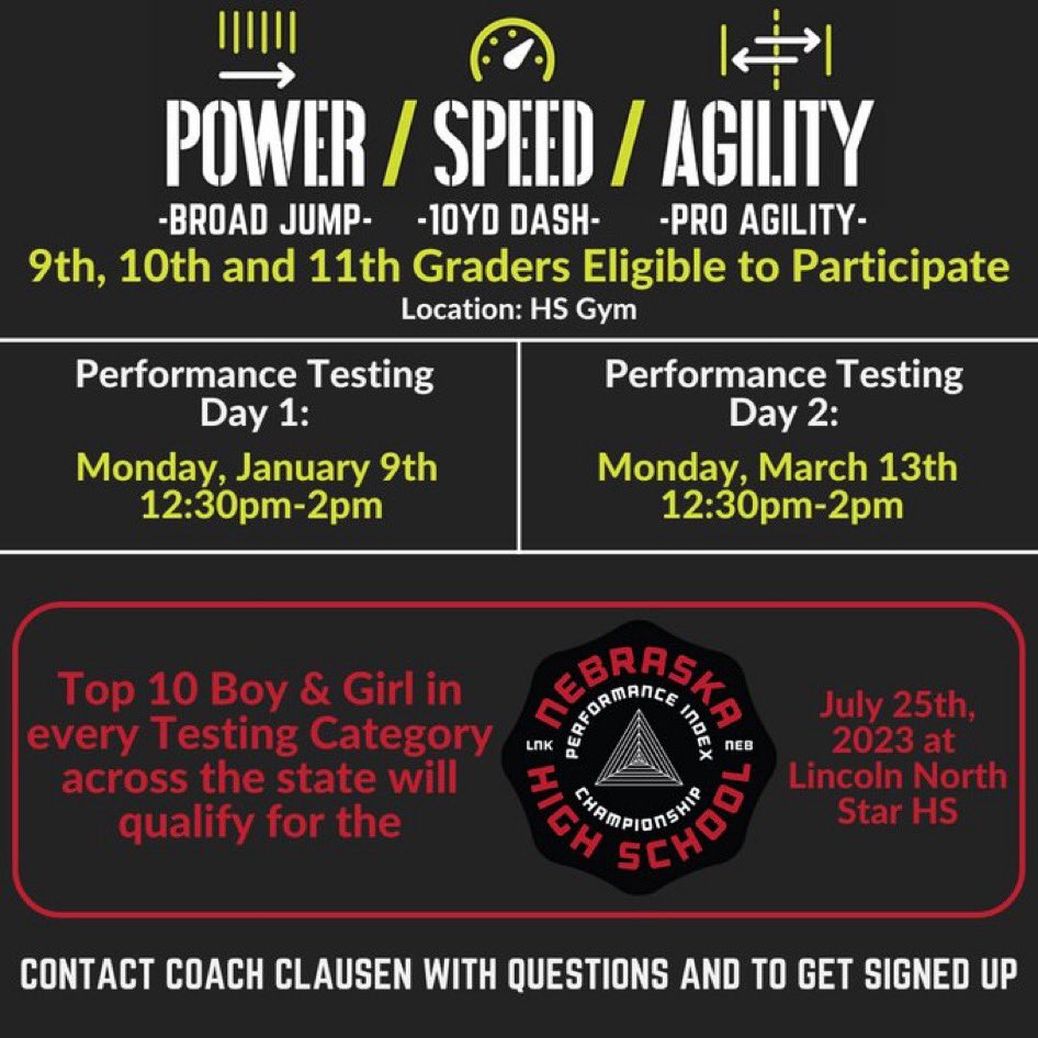 Another opportunity tomorrow 12:30-2pm in the HS gym to earn your way to the State Championships!