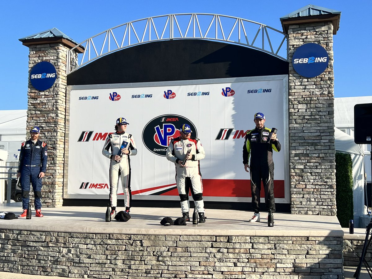 CSJMotorsports's tweet photo. GSX looks good on you @moiseyuretsky #api #acceleratedperformance P1 X2 Bronze Winner! 🙌🏻🙌🏻👏🏻👏🏻👏🏻🏁🏆 #imsa #astonmartinracingofficial #csjmotorsports #gt4 #gsx #vpracingfuels #sebring https://t.co/75WZa336WV