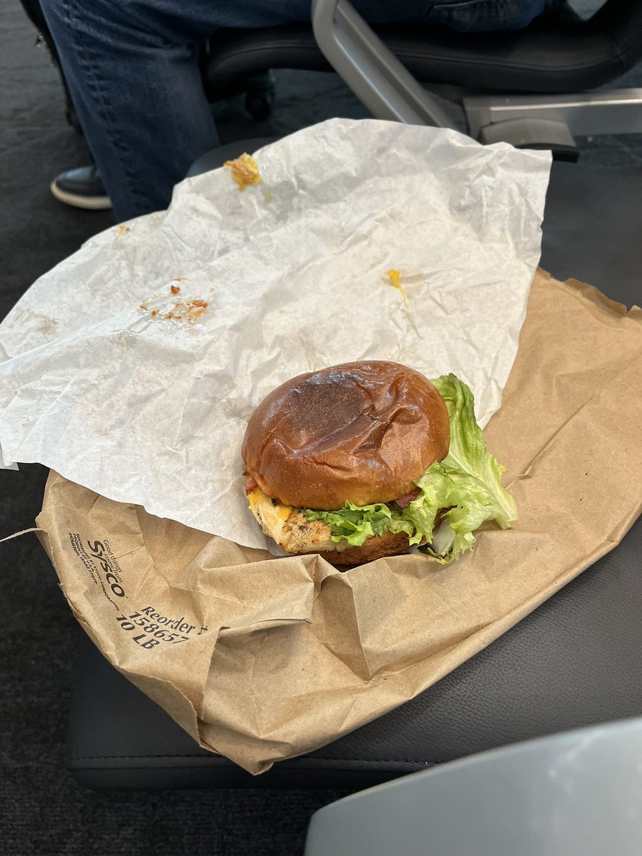 I rarely tweet but I thought I would share my experience of an $18 chicken sandwich at the new #Delta terminal at #Lax. Stale bun, with tasteless rubber chicken, the only flavor from too much salt in the cheese. I never understand how airports getaway with this stuff.