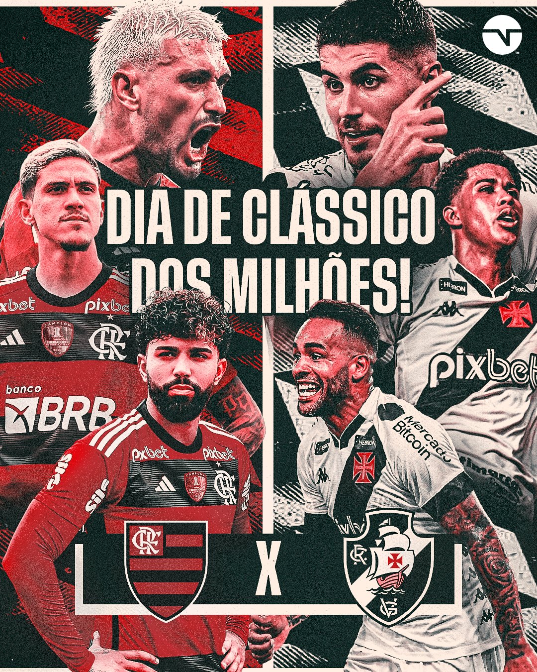 JOGOS DE HOJE 13/03: FLAMENGO X VASCO, Milan x Salernitana, SÃO